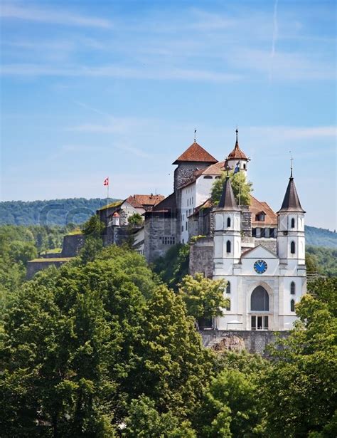 Aarburg Castle Near Zurich Switzerland Stock Image Colourbox