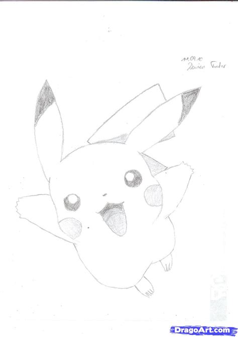 How To Draw Pikachu Step By Step Pokemon Characters