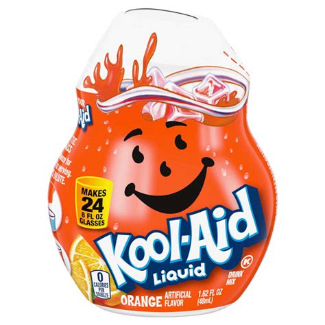 Kool Aid Liquid Orange Artificially Flavored Soft Drink Mix 1 62 Fl Oz Bottle