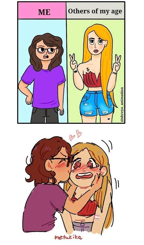 Gay Comics Cute Comics Lesbian Art Gay Art Lgbt Memes Funny Memes Im Not Like Other Girls