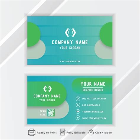 Premium Vector Creative Business Card Design Template