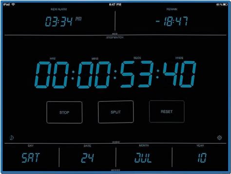 Screensaver Digital Clock With Alarm Download Screensaversbiz