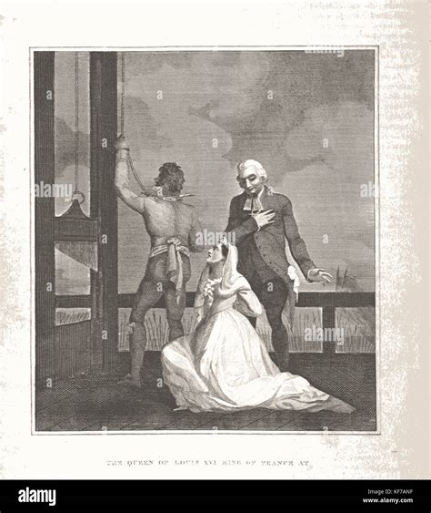 French Revolution Marie Antoinette And King Louis XVI On The Scaffold