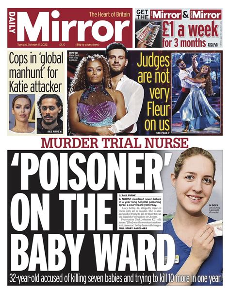 Daily Mirror Front Page 11th Of October 2022 Tomorrow S Papers Today