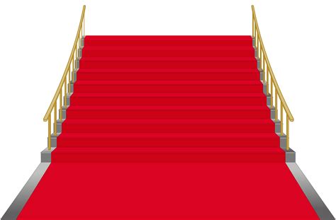 Red Stairs Png Clip Art Image Red Carpet Background Cool Pictures