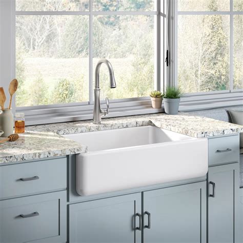 If you do, the elkay quartz classic is the option for you. KOHLER White Haven Undermount Cast Iron 32.6875 in. Single ...