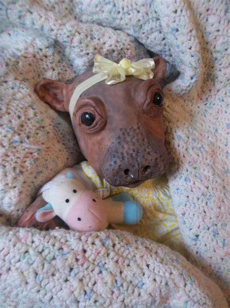 Jorace and henrietta the hippos in bed demonstrate an original fact: NEW BABY HIPPO HAND SCULPTED OOAK DOLL ON EBAY! | REBORN ...