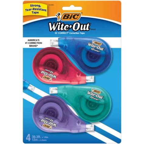 Bic® Wite Out® Ezcorrect® Correction Tape Pack 4 Pk Food 4 Less