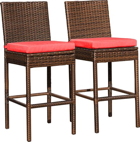 Sundale Outdoor Patio Stools And Bar Chairs Armless Outdoor