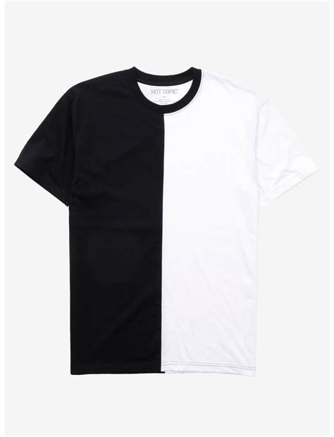 Half White Half Black T Shirt Ph