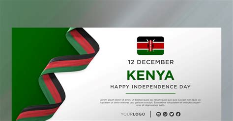 Kenya National Independence Day Celebration Banner National Anniversary