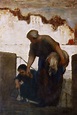 “La lavandera", Honoré Daumier, 1860, óleo sobre madera, 25´5 x 19´7 cm ...