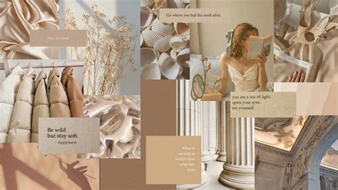 Beige Aesthetic Wallpaper Quotes Picture Myweb