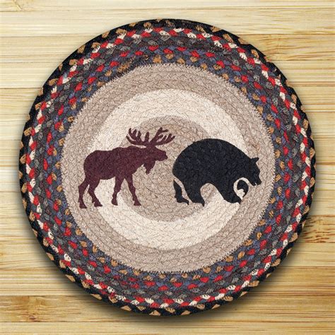 The study desk comes with a split top which tilts to 75° degrees offering incredible support for writing, reading or drawing. Black Bear & Moose Braided Jute Chair Pad, by Capitol ...