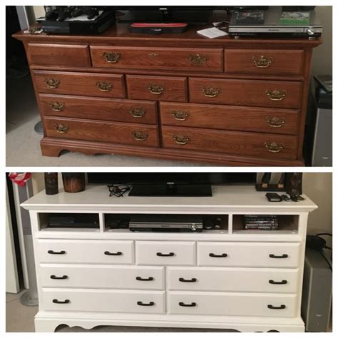 Old Dresser Upcycled Into A Tv Stand Only Cost Me 14 Redo