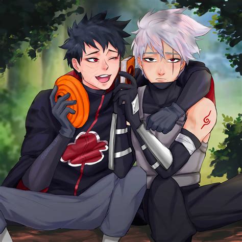 Kakashi And Obito Fan Drawing Naruto Anime Manga Desenho De Anime My XXX Hot Girl