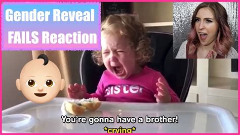 gender reveal fail reaction youtube