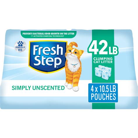 Fresh Step Simply Unscented Clumping Cat Litter 42 Lbs Petco