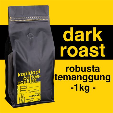 jual kopi fine robusta temanggung dark roast kg  kg kilo biji bubuk