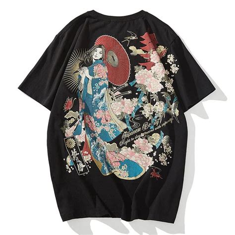 Japanese Graphic Style Painted T Shirt Tee Tshirt Design Men