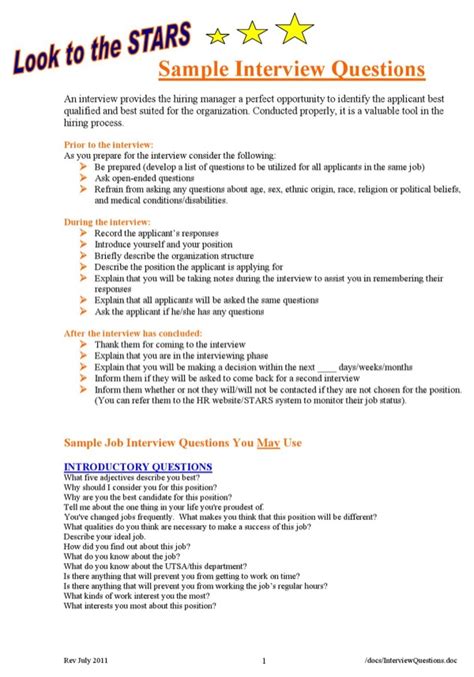 An unambiguous, simple format works well, e.g. Download Sample job Interview Questions 1 for Free | Page 6 - FormTemplate