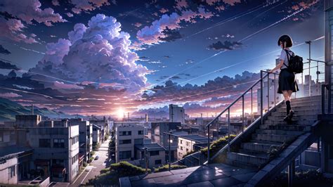 1920x1080 Makoto Shinkai Anime Cityscape 5k Laptop Full Hd 1080p Hd 4k