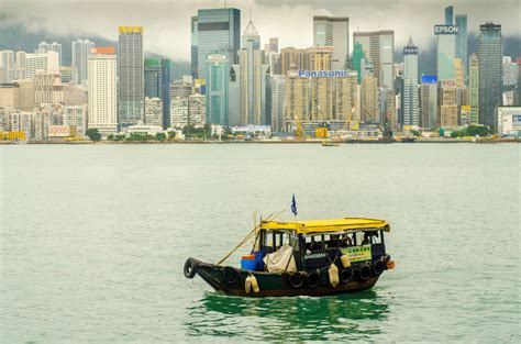 Wallpaper Boat Sea City Cityscape Hong Kong Bay Vehicle