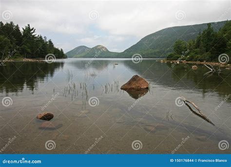 Jordan Pond In Acadia National Park Maine Stock Photo Image Of