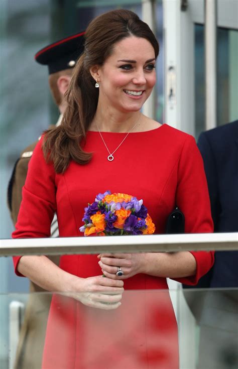 Kate Middleton In Red Dress At Each Appeal Launch Event 04 Gotceleb
