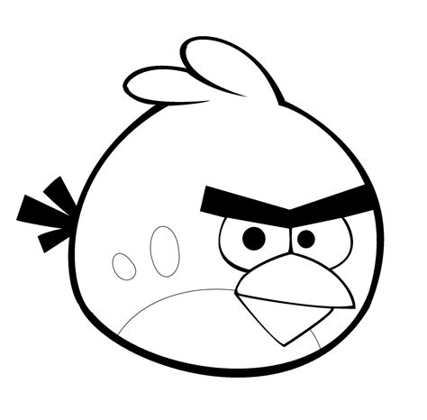 Red bird from angry birds coloring page | free printable coloring. Coloring Fun!: Angru birds