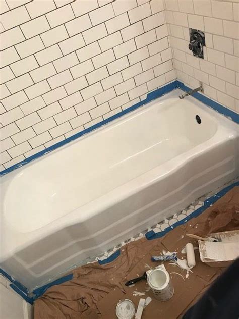 How To Paint A Tub Bathtub Remodel Diy Bathtub Tile Tub Surround