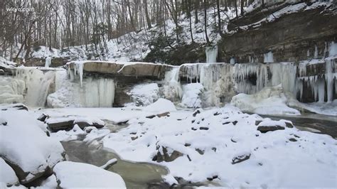Frozen Waterfalls Across Ohio Tinker Creek