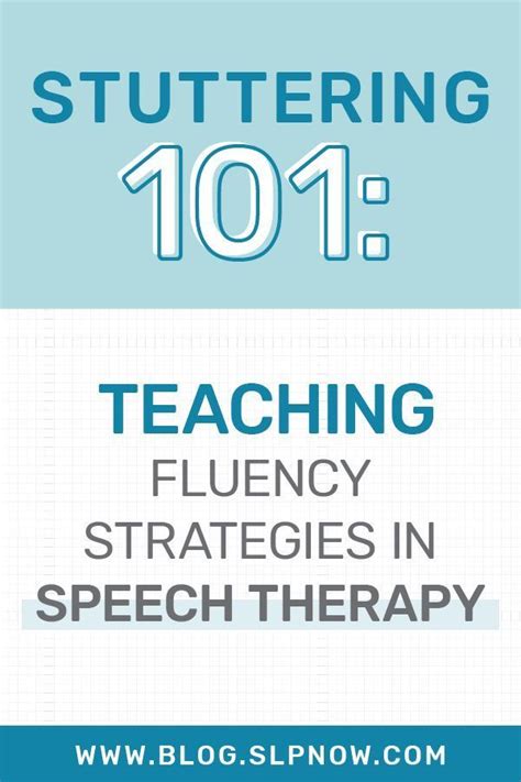 Stuttering 101 Teaching Fluency Strategies In Speech Therapy Fluency