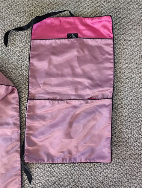 Lapin Vilardi Pink Satin Butterfly Travel Bag Set Lingerie Laundry