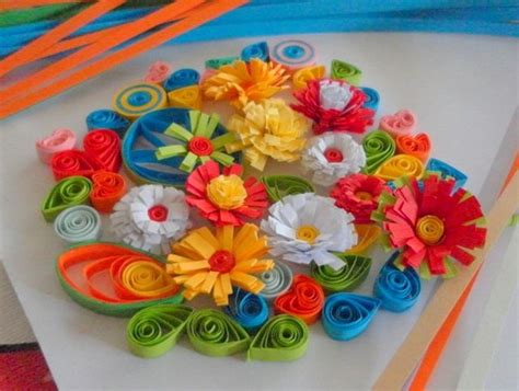 Paper Quilling How To Make Fringed Flowers For Quilled Designs And