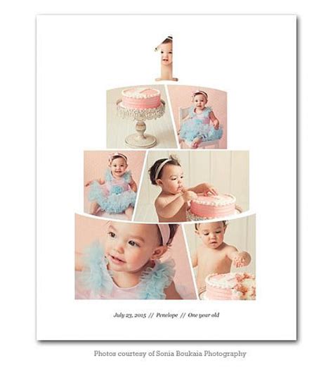 Baby Collage Shape Collage Baby Photo Collages Photo Album Layout