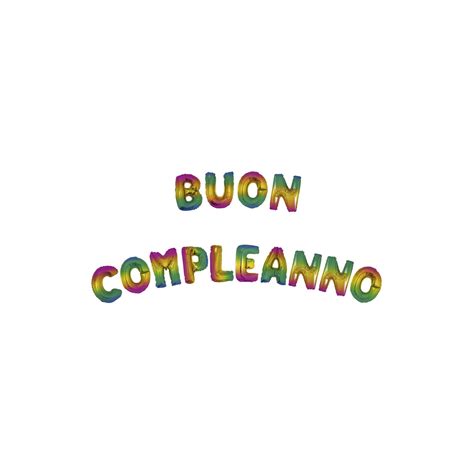 Set Palloncini Scritta Buon Compleanno Gradient 16 Cm 40 14 Lettere