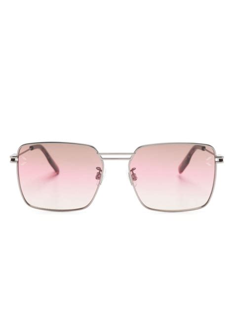 Mcq Square Frame Gradient Lenses Sunglasses Farfetch