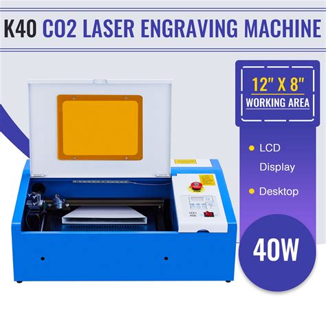 12x840w K40 Co2 Mini Laser Engraver Mini Laser Engraving Machine Lcd