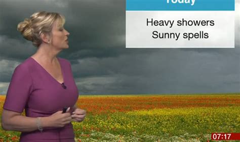 Carol Kirkwood Puts On A Busty Display As She Delivers Weather In
