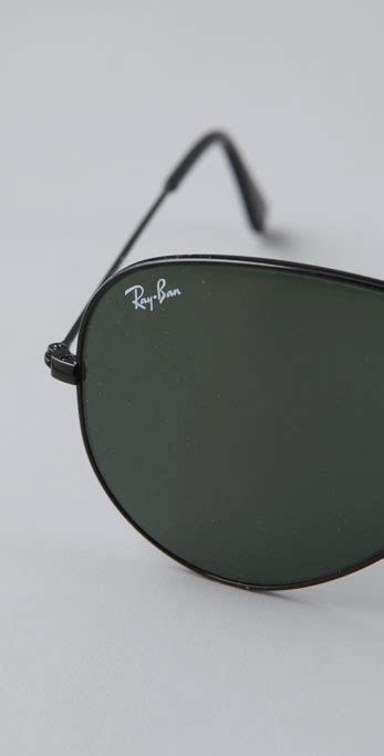 Lyst Ray Ban Aviator Sunglasses In Black