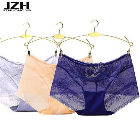 Jzh 3pcslot New Arrival Women Panties Sexy Underpants Ultra Thin