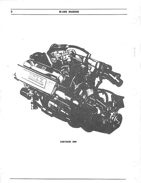 1970s M440 Chrysler Marine Inboard Engine Service Manual