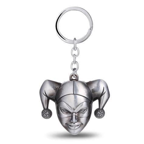 New Arrival Suicide Squad Harley Quinn Joker Keychain 7x62cm Silver