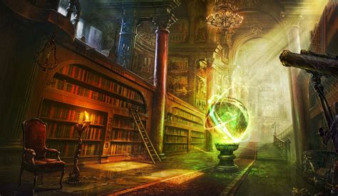 Download Hd Wallpapers Of Fantasy Library Art Free Download High