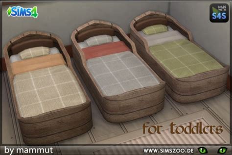 Blackys Sims 4 Zoo Toddlers Bed By Mammut • Sims 4 Downloads