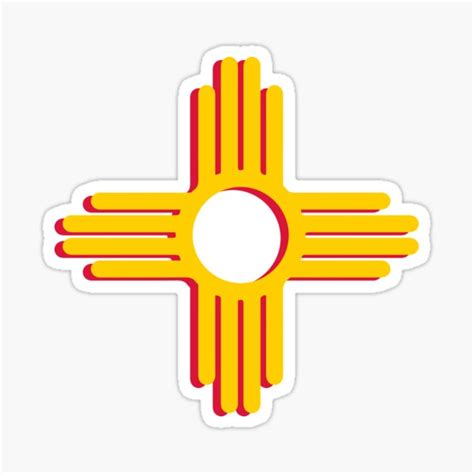 New Mexico Zia State Flag Symbol Vinyl Decal Sticker Car Tumbler Decals
