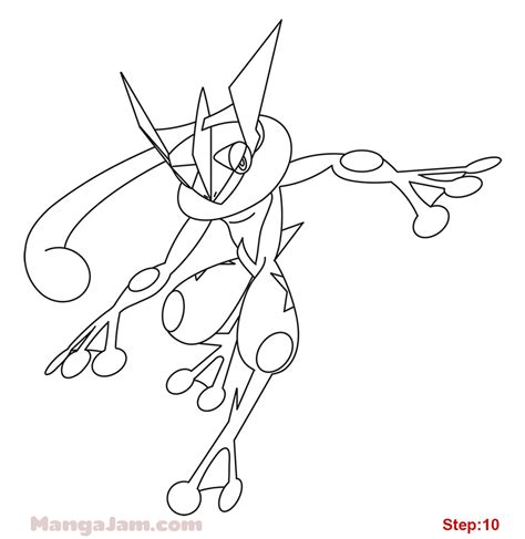 Greninja Coloring Pages Coloring Home