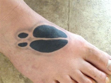 My Foot Tattoo Deer Track Foot Tattoo Paw Print Tattoo Deer Track