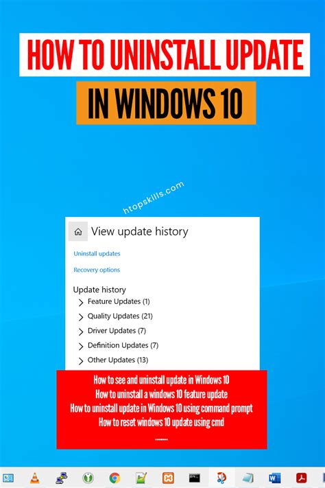 How To Uninstall Update In Windows 10 Htop Skills